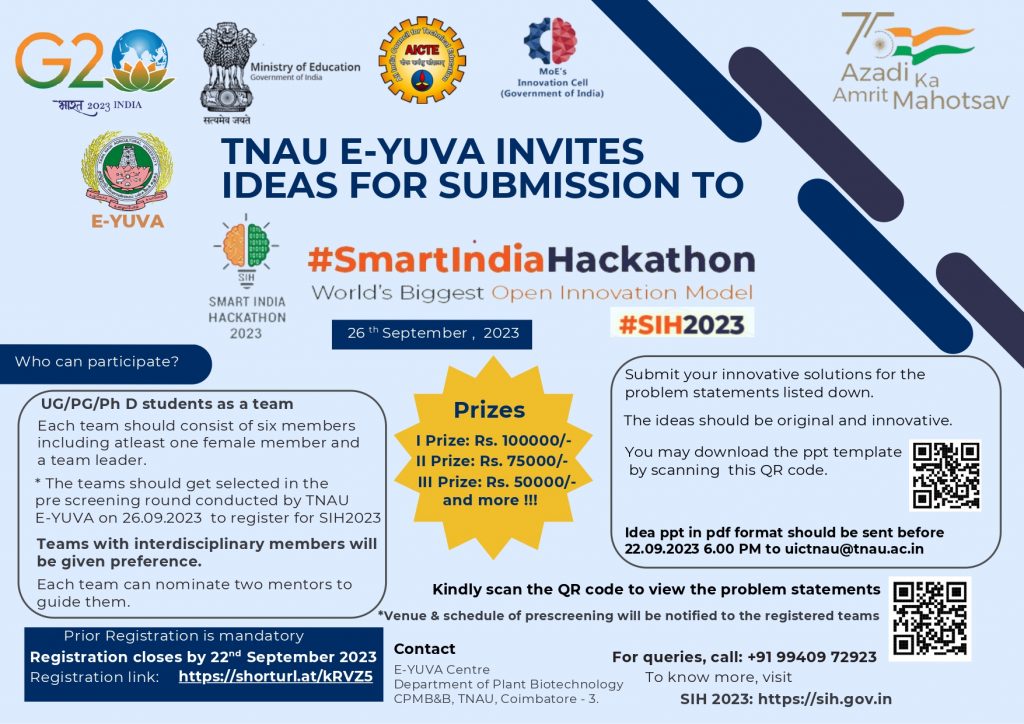 Smart India Hackathon 2023 – Centre for Plant Molecular Biology and ...